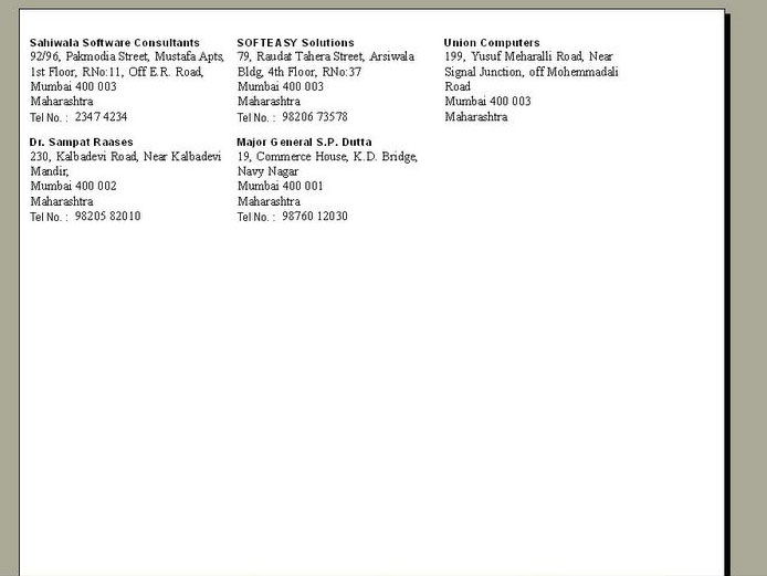 Labels Print Reports Screen of Label Printing Software 