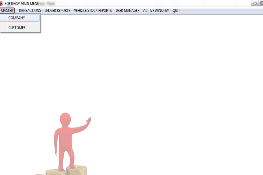 Main Menu Screen of Two Wheelers Billing Software