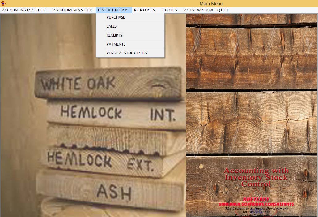 Customer Master Data Entry Screen of Timber Merchant Software